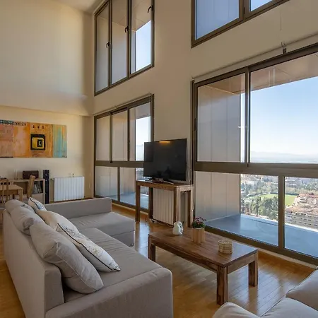 Atico Granada, Penthouse, 18-19th Floor, Centre, Views, Terrace, Free Parking Appartement Granada