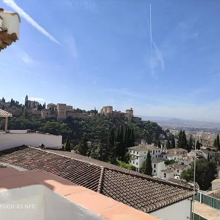 Cueva Albaicín Avec Vue Sur L'alhambra *